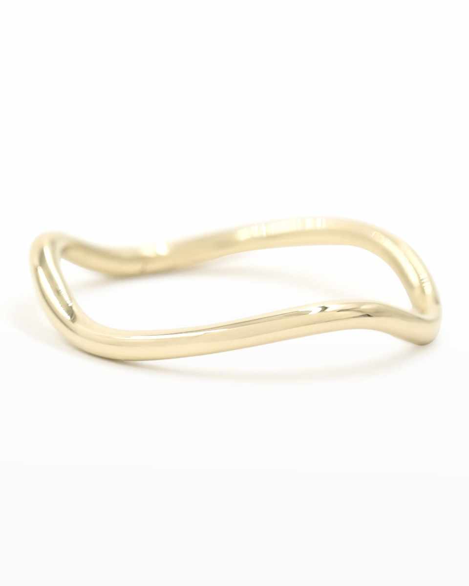 Wave 14k Gold Band Ring